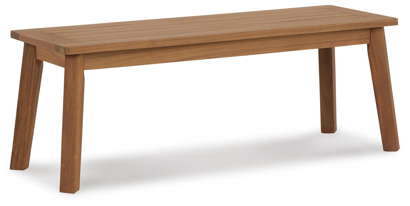 Janiyah Outdoor Dining Bench - Dream Home Furniture & Mattress (Waite Park, MN)