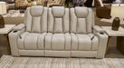 Elevate Edges Reclining Sofa with Drop Down Table - Dream Home Furniture & Mattress (Waite Park, MN)