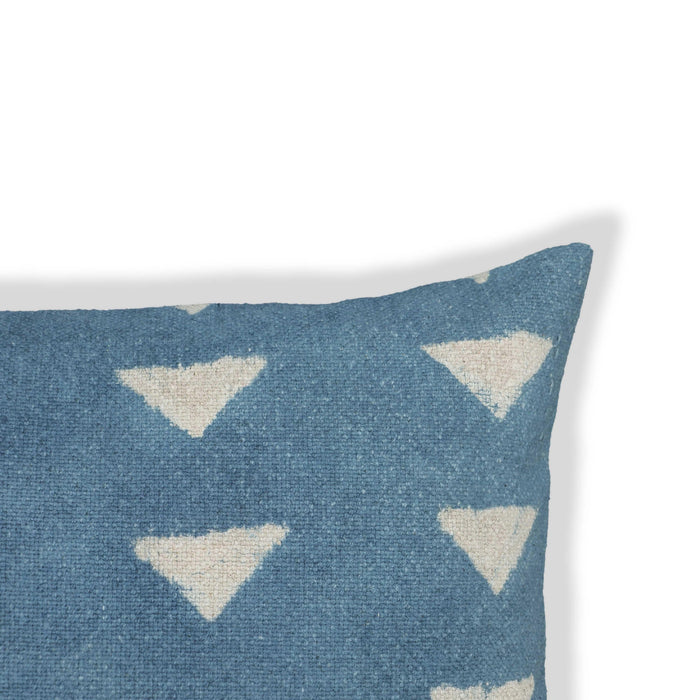 Indigo 20" Cotton Square Throw Pillow