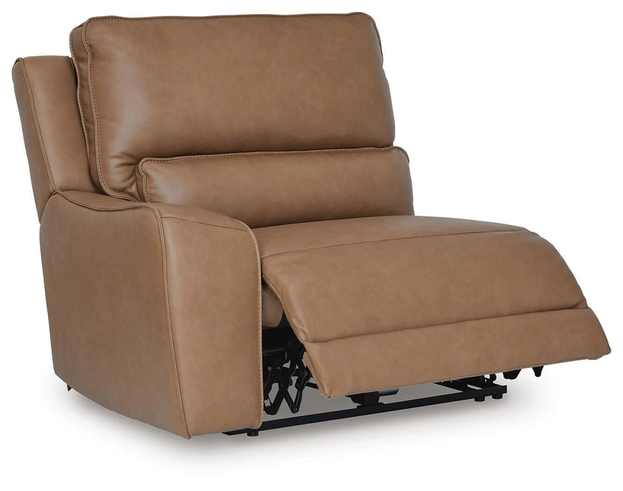 DeepWakes Reclining Sectional with Storage Console - Dream Home Furniture & Mattress (Waite Park, MN)