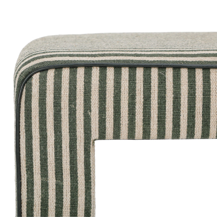 Byron Square Cotton Jute Ottoman