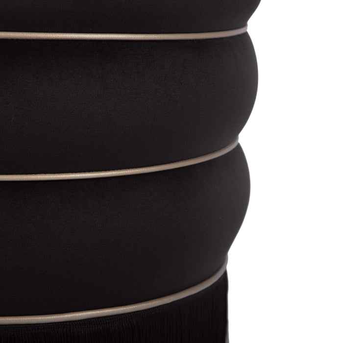 Lakka Performance Velvet Ottoman