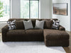 Midnight-Madness Sectional Sofa with Chaise - Dream Home Furniture & Mattress (Waite Park, MN)