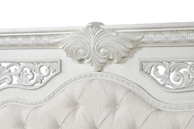 Promenade E.King & Queen Bed Brown & White