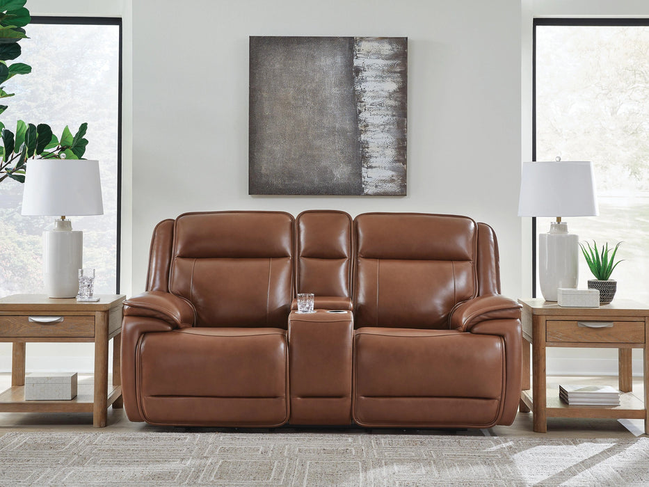 Healy Pier Power Reclining Loveseat with Console - Dream Home Furniture & Mattress (Waite Park, MN)