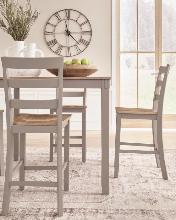 Harperfeld Counter Height Dining Table and 4 Counter Stools - Dream Home Furniture & Mattress (Waite Park, MN)