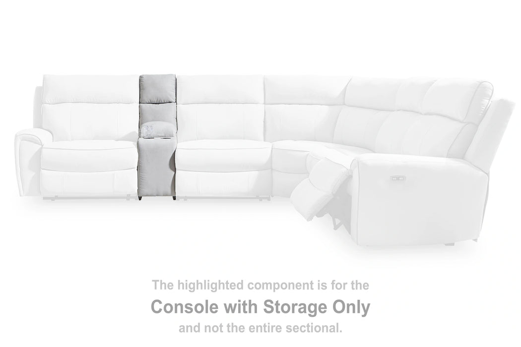Social Pointe Reclining Sectional with Storage Consoles - Dream Home Furniture & Mattress (Waite Park, MN)