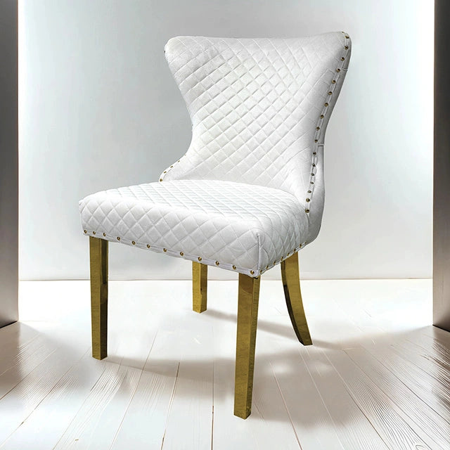 Portanova Gold Chair (2/CTN) - Dream Home Furniture & Mattress (Waite Park, MN)