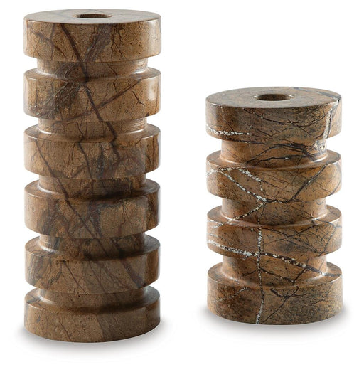 Emsleyfield Candle Holder Set (Set of 2) - Dream Home Furniture & Mattress (Waite Park, MN)