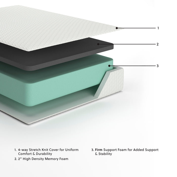 Chime 12 Inch Memory Foam Mattress in a Box - Dream Home Furniture & Mattress (Waite Park, MN)