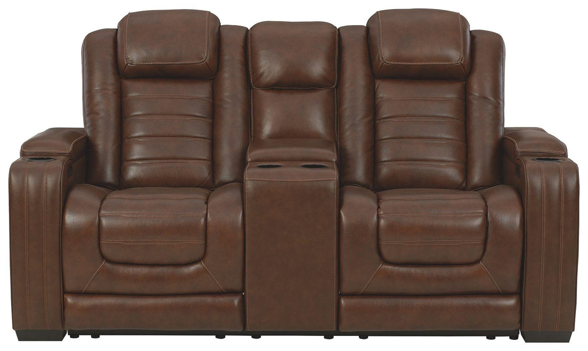 Backtrack - Leather Power Loveseat