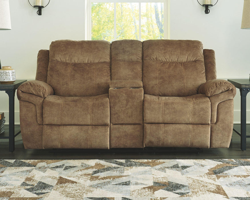 Huddle-up - Glider Rec Loveseat W/console