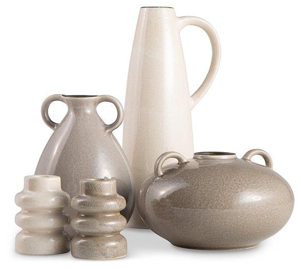 Abalade Gray/White/Brown Accessory Set (Set of 5)
