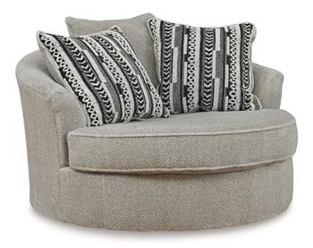 Calnita Oversized Swivel Accent Chair - Dream Home Furniture & Mattress (Waite Park, MN)