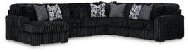 Midnight-Madness Sectional with Chaise - Dream Home Furniture & Mattress (Waite Park, MN)