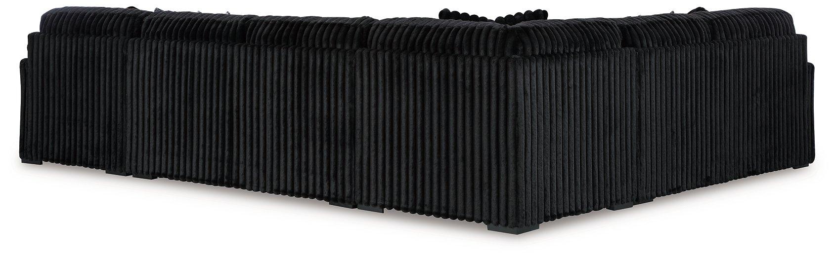 Midnight-Madness Sectional with Chaise - Dream Home Furniture & Mattress (Waite Park, MN)