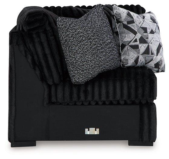 Midnight-Madness Sectional with Chaise - Dream Home Furniture & Mattress (Waite Park, MN)