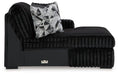 Midnight-Madness Sectional with Chaise - Dream Home Furniture & Mattress (Waite Park, MN)