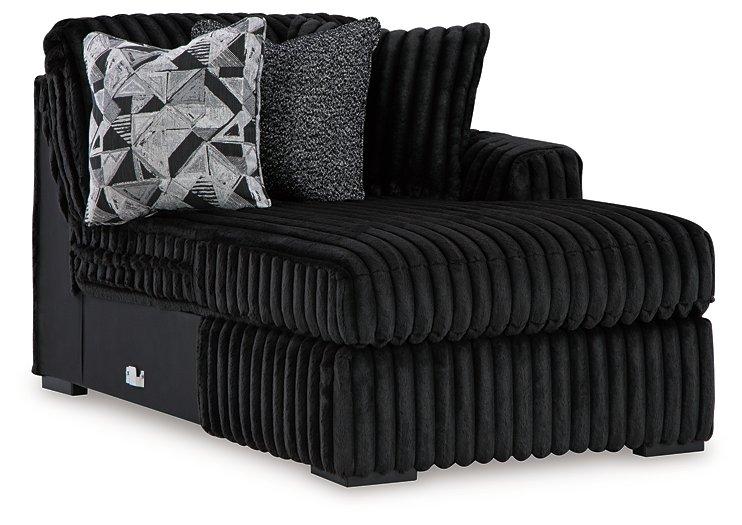 Midnight-Madness Sectional with Chaise - Dream Home Furniture & Mattress (Waite Park, MN)