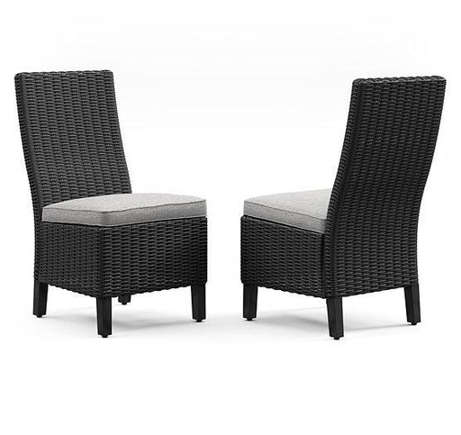 Beachcroft Outdoor Side Chair with Cushion (Set of 2) - Dream Home Furniture & Mattress (Waite Park, MN)