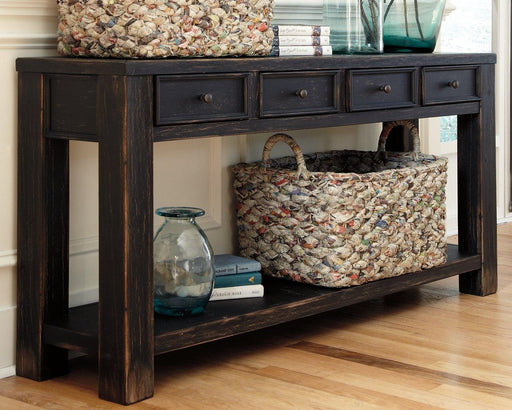 Gavelston Sofa/Console Table - Dream Home Furniture & Mattress (Waite Park, MN)