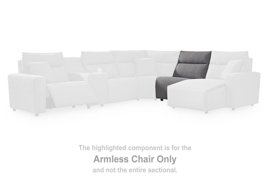 Modmax Reclining Sectional with Audio Console - Dream Home Furniture & Mattress (Waite Park, MN)