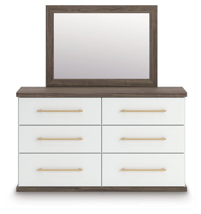 Kendanport Dresser and Mirror - Dream Home Furniture & Mattress (Waite Park, MN)