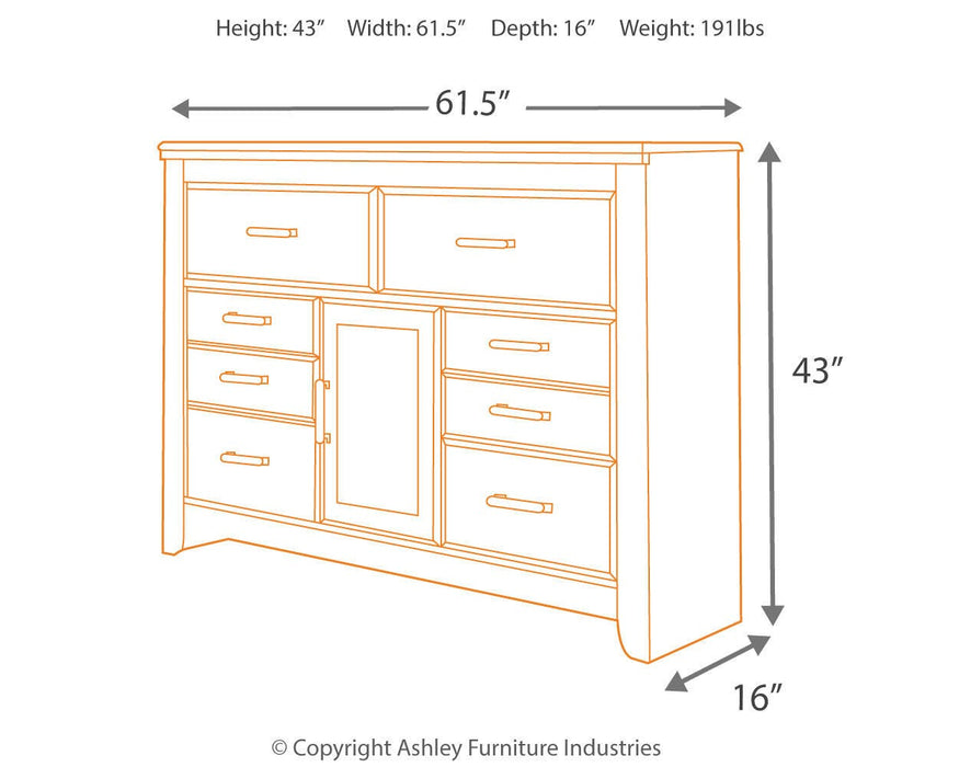 Juararo Dresser - Dream Home Furniture & Mattress (Waite Park, MN)