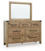 Ridgester Dresser and Mirror - Dream Home Furniture & Mattress (Waite Park, MN)