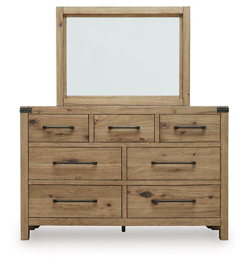 Ridgester Dresser and Mirror - Dream Home Furniture & Mattress (Waite Park, MN)