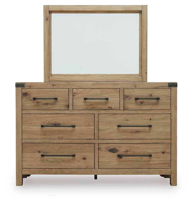 Ridgester Dresser and Mirror - Dream Home Furniture & Mattress (Waite Park, MN)