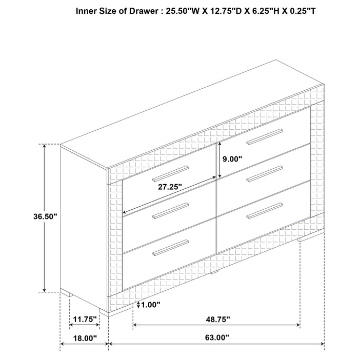 Ives Dresser - Dream Home Furniture & Mattress (Waite Park, MN)