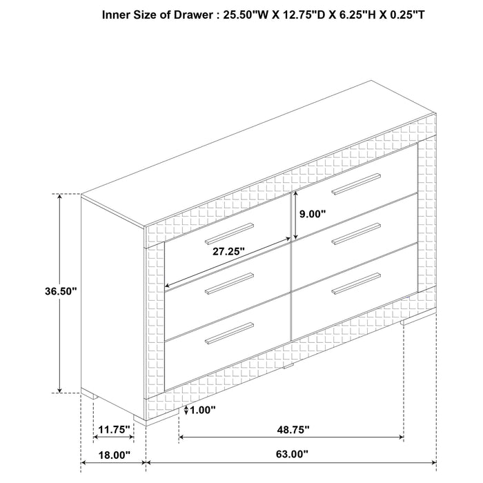 Ives Dresser - Dream Home Furniture & Mattress (Waite Park, MN)