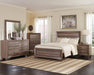 Kauffman California King, E.king, & Queen Panel Bed Washed Taupe - Dream Home Furniture & Mattress (Waite Park, MN)