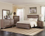 Kauffman California King, E.king, & Queen Panel Bed Washed Taupe - Dream Home Furniture & Mattress (Waite Park, MN)