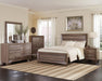Kauffman California King, E.king, & Queen Panel Bed Washed Taupe - Dream Home Furniture & Mattress (Waite Park, MN)