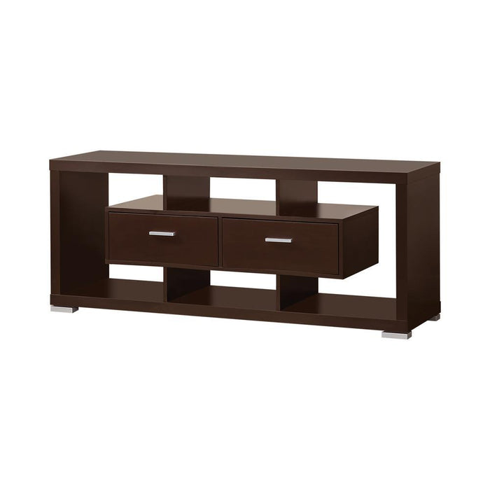 Casey 2-drawer Rectangular TV Console Cappuccino - Dream Home Furniture & Mattress (Waite Park, MN)