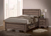 Kauffman California King, E.king, & Queen Panel Bed Washed Taupe - Dream Home Furniture & Mattress (Waite Park, MN)