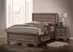 Kauffman California King, E.king, & Queen Panel Bed Washed Taupe - Dream Home Furniture & Mattress (Waite Park, MN)
