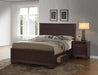 Kauffman California King, Eastren King, & Queen Panel Bed Dark Cocoa - Dream Home Furniture & Mattress (Waite Park, MN)