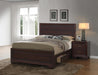 Kauffman California King, Eastren King, & Queen Panel Bed Dark Cocoa - Dream Home Furniture & Mattress (Waite Park, MN)