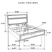 Miranda California King Bed - Dream Home Furniture & Mattress (Waite Park, MN)