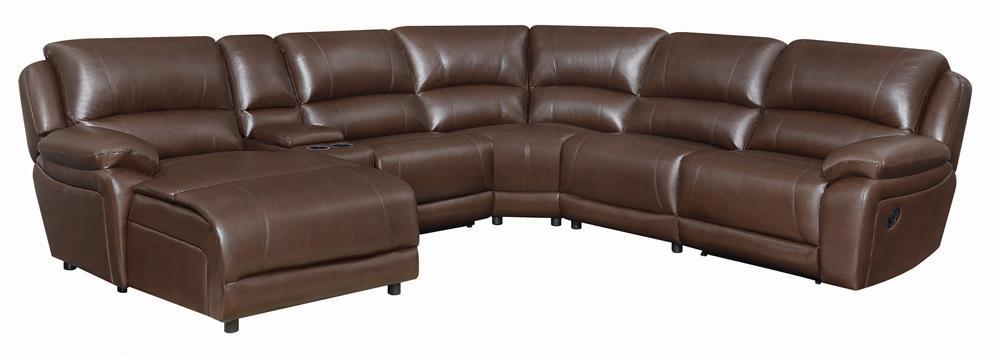 Mackenzie Casual Chestnut Motion Sectional