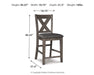 Caitbrook Counter Height Upholstered Bar Stool - Dream Home Furniture & Mattress (Waite Park, MN)