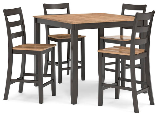 Gesthaven Counter Height Dining Table and 4 Barstools (Set of 5) - Dream Home Furniture & Mattress (Waite Park, MN)