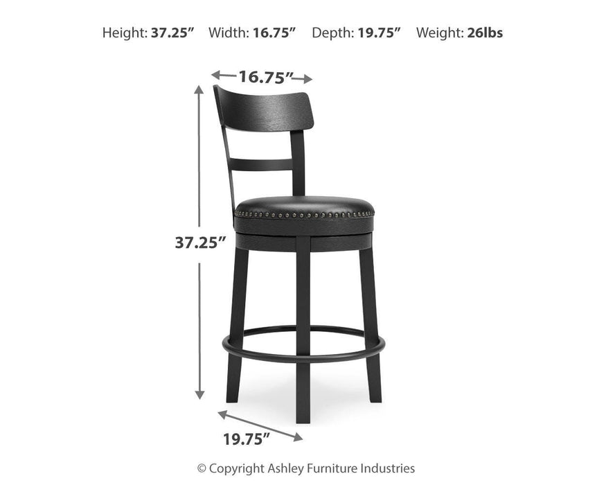 Valebeck Counter Height Bar Stool - Dream Home Furniture & Mattress (Waite Park, MN)
