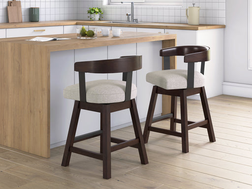 Haddigan Counter Height Barstool (Set of 2) - Dream Home Furniture & Mattress (Waite Park, MN)