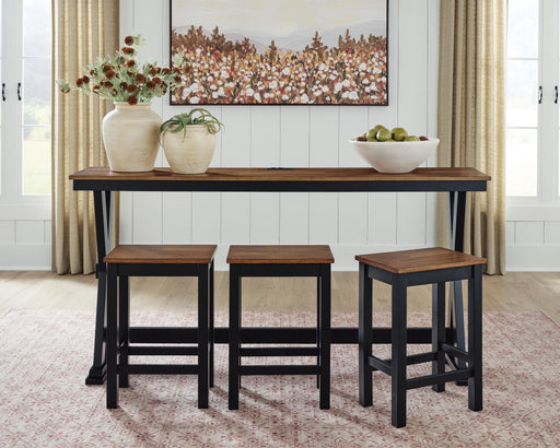 Wildenauer Counter Height Dining Table and 3 Barstools Set - Dream Home Furniture & Mattress (Waite Park, MN)