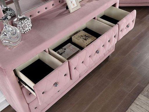 ZOHAR Dresser, Pink - Dream Home Furniture & Mattress (Waite Park, MN)