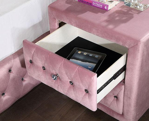 ZOHAR Night Stand, Pink - Dream Home Furniture & Mattress (Waite Park, MN)